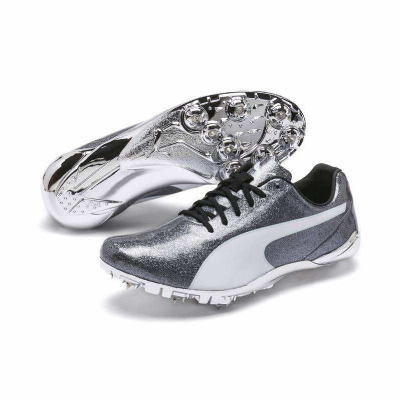 Chaussure Running Puma Evospeed Electric 7 Femme Grise/Turquoise Clair/Blanche Soldes 857JWTHB